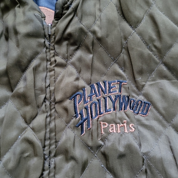 🎞🎥Planet Hollywood Paris Reversible Leather Jacket🎥🎞 - Picture 6 of 8